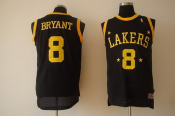 Los Angeles Lakers 8 Bryant black SWINGMAN jerseys