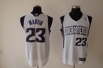 Sacramento Kings 23 MARTIN white SWINGMAN jerseys