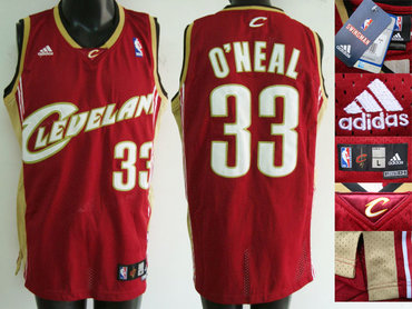 Cleveland Cavaliers #33 O'Neal Swingman Red Jersey