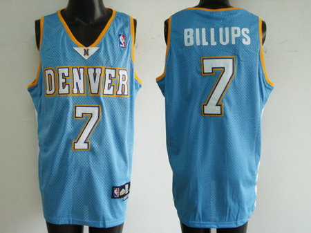 Denver Nuggets 7 C.Billups blue jerseys