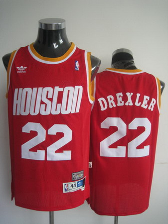 Houston Rockets 22 DREXLER red jersesy