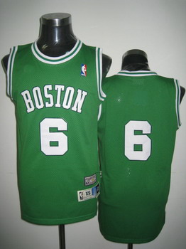 Boston Celtics 6 Bill Russell Green Swingman Jerseys