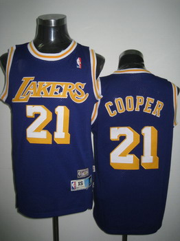 Los Angeles Lakers 21 Cooper Purple Swingman Jerseys
