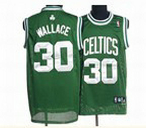 NBA Boston Celtics #30 WALLACE Swingman Green Jersey