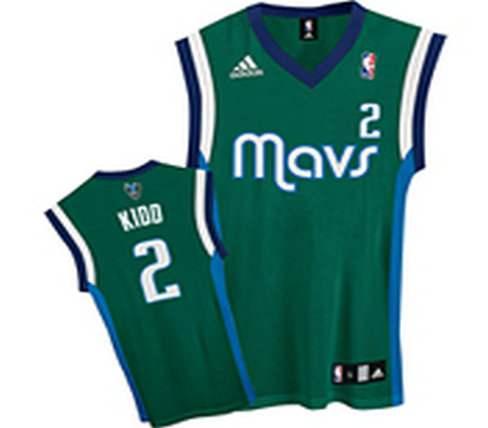 Dallas Mavericks 2# Jason Kidd Green Jersey