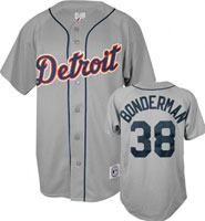 MLB Majestic Detroit Tigers 38 Bonderman grey Jerseys