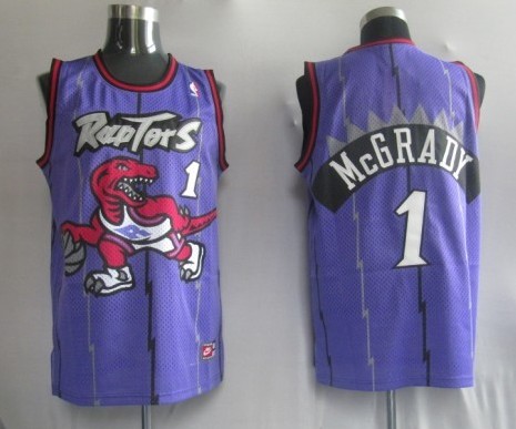NBA Jersey Toronto Raptors 1# McGrady Purple