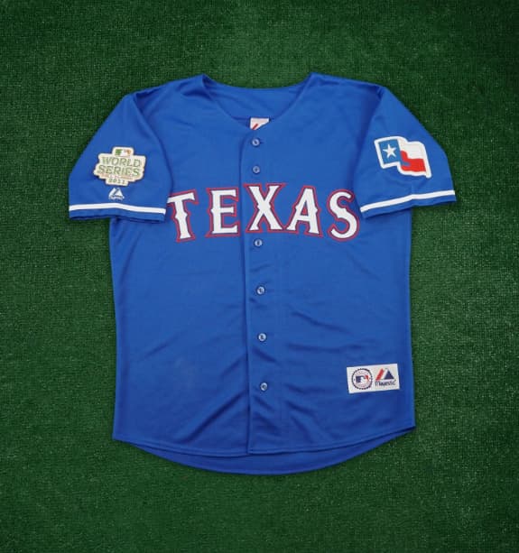 2011 Texas Rangers World Series Men's Alt Blue Jersey