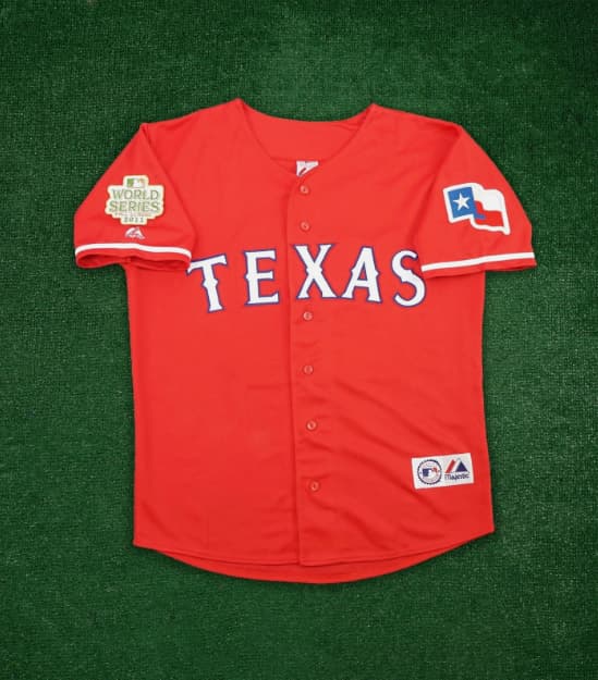 2011 Texas Rangers World Series Men's Alt Red Jersey