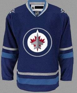 2011 new winnipeg jets hockey blank blue jersey