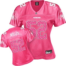 2011 new women jerseys san francisco 49ers 52 patrick willis pink jerseys