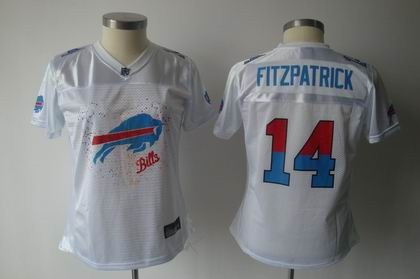 2011 women fem fan buffalo bills 14 fitzpatrick white color jersey