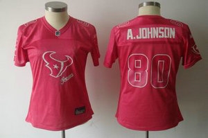 2011 women fem fan houston texans a johnson 80 red jersey