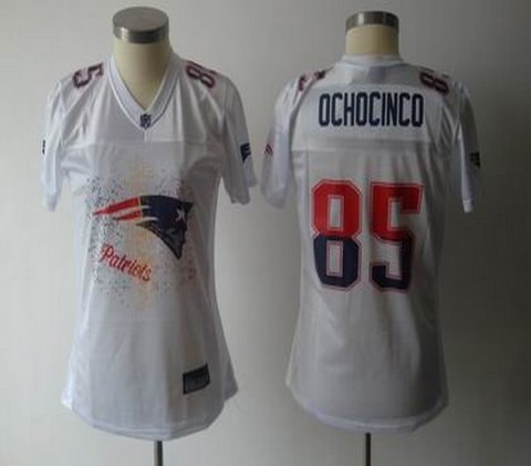2011 women fem fan new england patriots 85 chad ochocinco white jersey