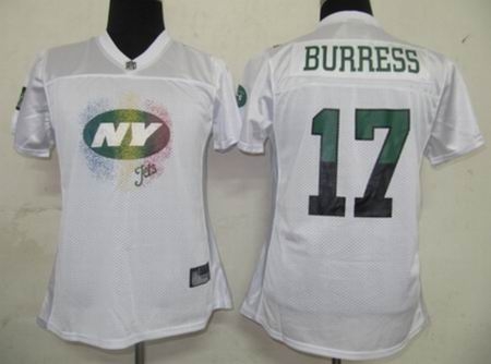 2011 women fem fan new york jets 17 plaxico burress withe jerseys