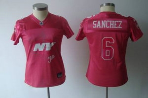 2011 women fem fan new york jets mark 6 sanchez red jerseys