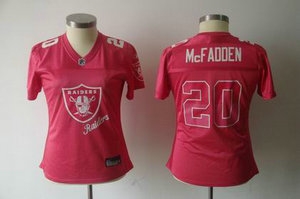 2011 women fem fan oakland raiders 20 darren mcfadden red jersey