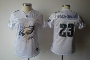 2011 women fem fan philadelphia eagles 23 dominique rodgers-cromartie white jerseys