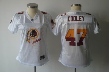 2011 women fem fan washington redskins 47 chris cooley white jersey
