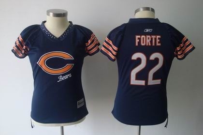 2011 women field flirt fashion chicago bears 22 matt forte blue jersey