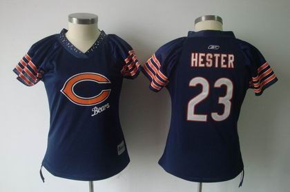 2011 women field flirt fashion jersey chicago bears 23 devin hester blue jerseys