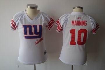 2011 women field flirt fashion jersey new york giants 10 eli manning white jerseys