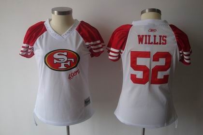 2011 women field flirt fashion jersey san francisco 49ers 52 patrick willis jerseys white