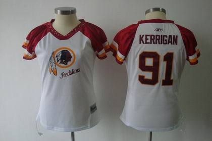 2011 women field flirt fashion jersey washington redskins 91 ryan kerrigan jerseys white