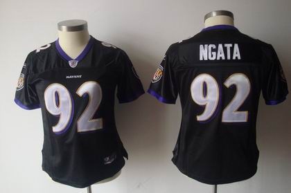 2011 women team jersey baltimore ravens 92 haloti ngata black jerseys