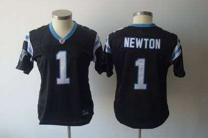 2011 women team jersey carolina panthers 1 cam newton black jersey