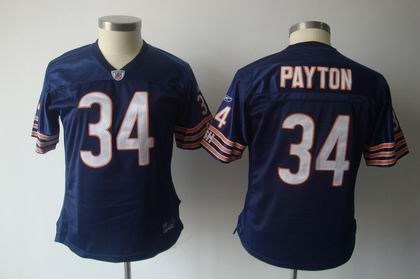 2011 women team jersey chicago bears 34 walter payton team blue color jersey