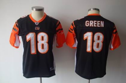 2011 women team jersey cincinnati bengals 18 a j green black color jersey
