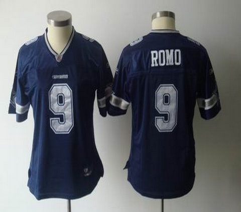 2011 women team jersey dallas cowboys 9 tony romo blue team jerseys