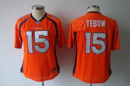 2011 women team jersey denver broncos 15 tim tebow alternate jersey orange