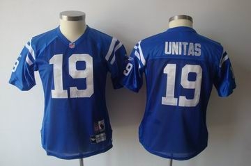 2011 women team jersey indianapolis colts jerseys 19 johnny unitas blue jerseys
