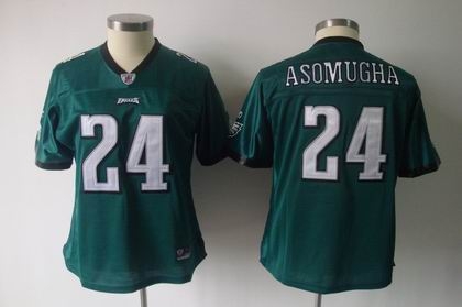 2011 women team jersey philadelphia eagles 24 nnamdi asomugha green jerseys