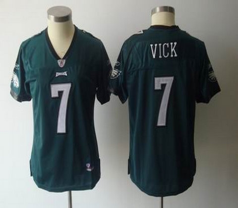 2011 women team jersey philadelphia eagles 7 michael vick green jersey