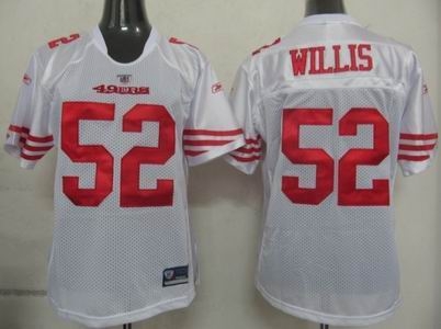 2011 women team jersey san francisco 49ers 52 patrick willis white jerseys