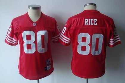 2011 women team jersey san francisco 49ers 80 jrice red