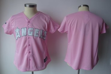 2011 womennull jersey by majestic athletic angels blank pink