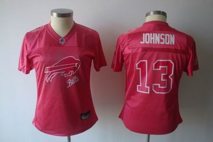 2011 womens fem fan buffalo bills 13 johnson red jersey