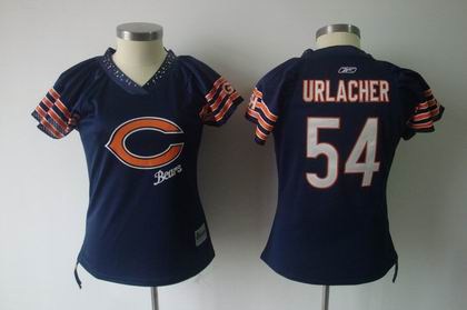 2011 womens field flirt fashion jersey chicago bears 54 brian urlacher jerseys blue