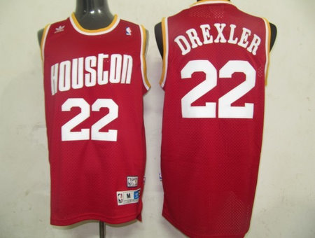 Houston Rockets 22 Drexler red Jerseys (SWINGMAN)