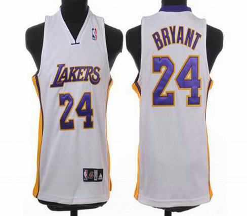 Basketball Kids jerseys Los Angeles Lakers 24 Bryant white