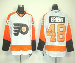 nhl jerseys philadelphia flyers #48 briere white