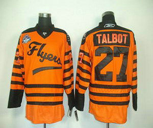 Philadelphia Flyers 27 talbot orange 2012 Winter Classic Jersey