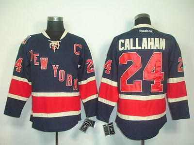 New York Rangers 24 Ryan Callahan 85TH DK blue JERSEYS