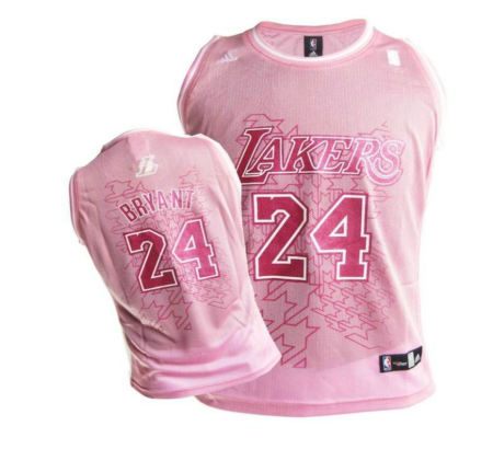 Women Jerseys Los Angeles Lakers 24 Kobe Bryant pink