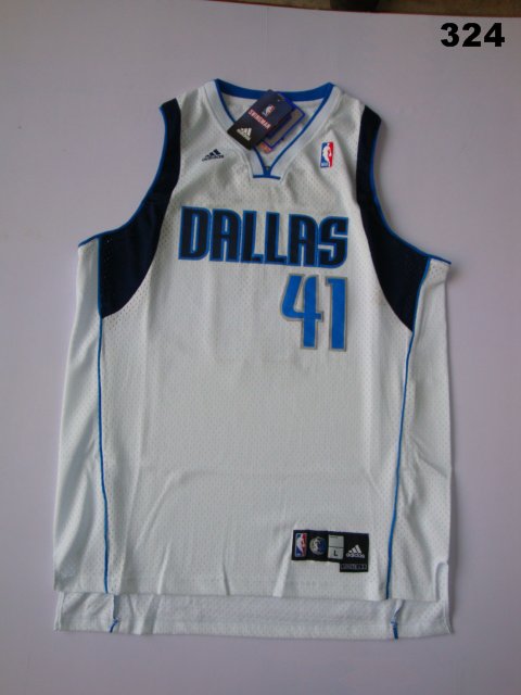 Dallas Mavericks Jason 41# Swingman Stitched white Jersey-xls