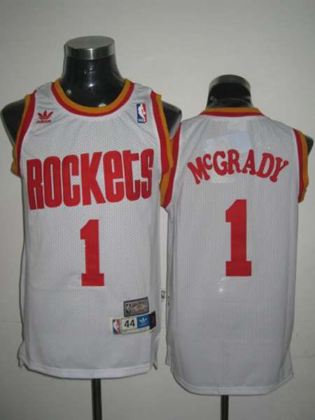 NBA Houston Rockets #1 Tracy McGrady white